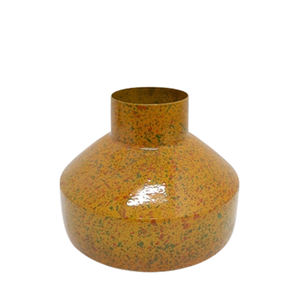 Vase à fleurs décoratif bicolore couleur mate pot décoratif pour fête maison chambre décor fait à la main - Product Image 5