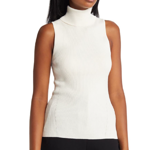 Pull sans manches à col roulé pour femme, Design Unique, de qualité supérieure, fabriqué en usine, prix raisonnable, collection hiver Offre Spéciale - Product Image 6