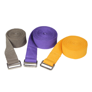 Sangle de yoga en coton naturel, couleurs personnalisées, design personnalisable, livraison rapide pour le Pilates, l'entraînement de flexibilité, l'étirement à domicile - Product Image 3