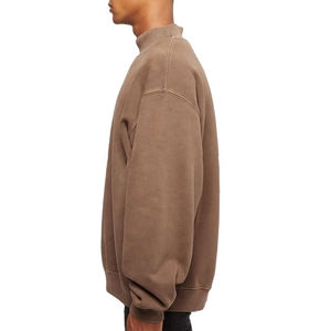 Custom Heavy Weight 400GSM Premium Oversize Hoodie Solid Color Hip Hop Style Loose Fit Thick Plain Design DIY Pattern - Product Image 2