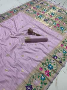 Kanchipuram-Blusa de seda pura para mujer, blusa de seda con tejido de Zari, proveedor y distribuidor indio - Product Image 3