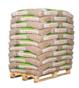 Paquete de 15kg de pellets de madera de pino y haya baratos con certificación DIN EN - Product Image 2