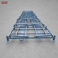 Étagère d'exposition de pneus en acier Q235 antirouille |   Organisateur de pneus pliable à empilage par gravité, robuste |   Poudre pour conteneurs industriels sur mesure