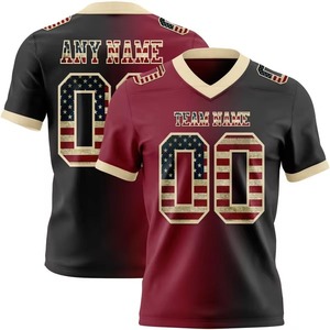 Camiseta de Fútbol Americano de Corte Ajustado para Adultos, Manga Corta, Ligera, Transpirable, de Secado Rápido, 100% Poliéster, Estampada y Personalizable - Product Image 5