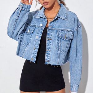 Chaqueta Vaquera de Algodón Holgada para Mujer, con Bordado, Manga Larga, Cierre de Botones, Estilo Casual y Moderno para Mujeres Jóvenes - Product Image 5