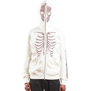 Sweat à capuche vintage pour homme de haute qualité avec logo en strass, personnalisable, fermeture éclair crochetée, 100% coton, approvisionnement ODM - Product Image 2