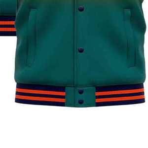 แจ็กเก็ตเบสบอลสำหรับผู้ใหญ่แจ็กเก็ตมีโครงแบบเรียบสำหรับนักกีฬาเบสบอลพิมพ์ลายหรือพิมพ์ซับลิเมชันตามสั่ง - Product Image 4