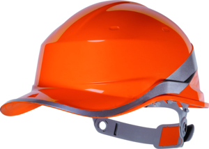 Elmetto di Protezione Baseball Colore Arancio Fluorescente - Product Image 1