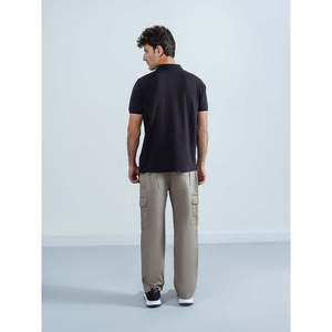 เสื้อโปโล PAULOS แบบสลิมฟิต ปกปักลาย คอปกสีเข้ม ผ้าออกซ์ฟอร์ดระบายอากาศดี  ผสมสแปนเด็กซ์สูง  รับสั่งทำโลโก้ - Product Image 4