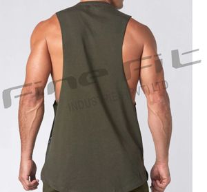 Camiseta sin mangas de punto personalizada para gimnasio, camiseta de poliéster/algodón con músculos, transpirable, sin mangas, para entrenamiento - Product Image 6