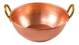 Vente chaude Design Classique Wok Pan Kadai Repose-pieds En Métal Pur Métal Kadai Pied Pédicure Martelé Wok Pan - Product Image 3