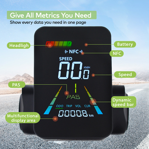 F3 [haytrix] ordinateur de vlo Avec Fil Phụ tùng xe tay ga xe điện xe đạp máy tính màn hình LCD E xe đạp Màn hình LCD - Product Image 2