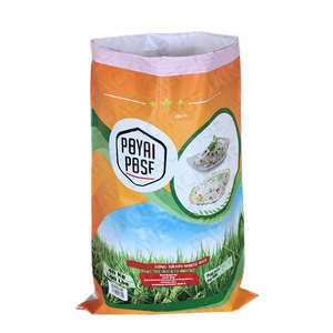 Sac tissé en polypropylène durable avec film BOPP | Sac imprimé personnalisé de 25 à 50kg pour l'emballage de riz/sucre/farine | Vietnam Factory - Product Image 1