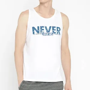 customize silk screen printing wholesale fitness tank tops gym wear active vests plus size singlets for men