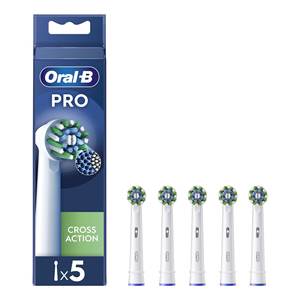 Têtes de brosse à dents de rechange Oral-B Cross Action Pro blanches, lot de 5, pour brosse à dents électrique - Product Image 3
