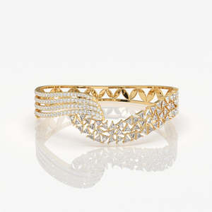 Pulsera Clásica de Plata de Ley con Diamantes de Moissanita y Múltiples Piedras, Colección de Brazaletes Elegantes - Product Image 1