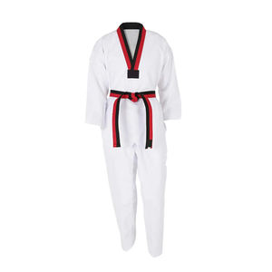ชุดเทควันโดสั่งทําพิเศษชุดเทควันโดน้ําหนักเบาชุดศิลปะการต่อสู้สวมเครื่องแบบสําหรับขายผลิตโดยปากีสถาน - Product Image 1