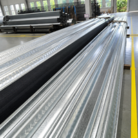 Tôle de plancher ouvert en acier galvanisé YX51 305 915 à haute capacité de charge pour la construction de bâtiments en béton