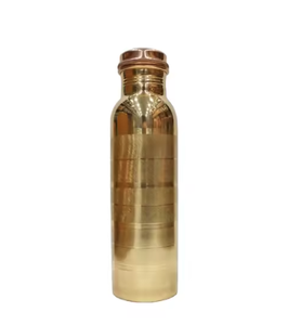 Bouteille d'eau antioxydante bon marché ayurvédique en cuivre pur 100% pour boire directement - Product Image 1