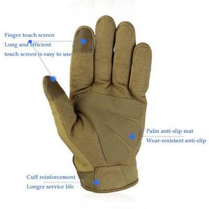 Venta al por mayor de guantes de carreras de dedo completo personalizados de cuero transpirable para deportes al aire libre Fitness bicicleta diseño impreso Pakistán - Product Image 6