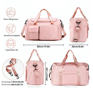 Borsa da Viaggio Impermeabile con Chiusura a Cerniera e Spazio per Scarpe - Product Image 4