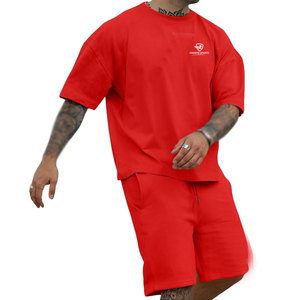 Ensemble short et t-shirt pour homme, style actuel, prix de gros, look classique, tissu léger - Product Image 1