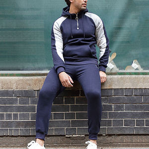 Conjunto de chándal deportivo para hombre, conjunto de chándal con logotipo personalizado, conjunto de chándales deportivos para correr, chándales de lana de alta calidad para hombre - Product Image 1