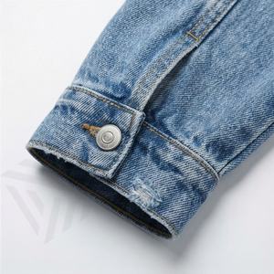 Chaqueta Vaquera Regular para Hombre, Manga Larga, Transpirable, con Botones en el Dobladillo, Chaquetas Vaqueras Casuales, Abrigo de Moda Urbana de Invierno, Personalizable - Product Image 6