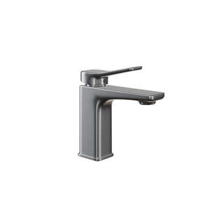 HERA <b>Single</b>-lever <b>Basin</b> Mixer <b>Tap</b> 8301 Gun Metal Bathroom Faucet Innovative lever design for a different look of a modern - Product Image 2