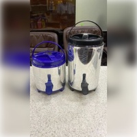 Carafe d'eau isolée en plastique bleu écologique ANAX, anti-fuite, pour stockage d'eau en vrac, capacité de 50 litres, vente en gros