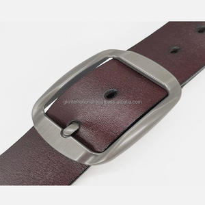 Wholesale Fashion Casual <b>Leather</b> Waist <b>Belt</b> for Work Business Single Black Prong Buckle Genuine <b>Leather</b> <b>Belt</b> for <b>Men</b> Dress - Product Image 1