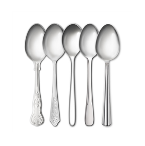 Ensemble de cuillères à dessert en acier inoxydable artisanal fait à la main personnalisé de qualité supérieure 12 pièces disponibles - Product Image 1