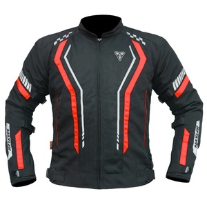 High Quality Men's Motorbike Racing <b>Biker</b> <b>Jacket</b> Waterproof Cordura Textile with Removable Polyester Printed Sportswear OEM - Product Image 2