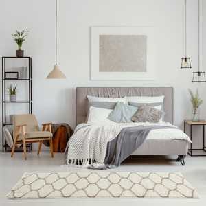 Alfombra Marroquí de Pelo Largo Color Marfil 630, Elegante y Cómoda - Product Image 3