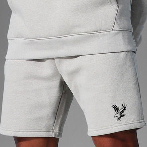 Ensemble deux pièces unisexe décontracté pour l'hiver coupe-vent français en éponge grande taille pour hommes et femmes, short uni à capuche imprimé et respirant - Product Image 4