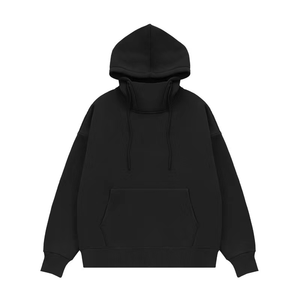 Sweat à capuche zippé intégral personnalisé avec logo, 500 GSM, coton lourd, double couche, respirant, séchage rapide, uni, teint, avec poche, pour homme - Product Image 3