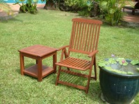 Fauteuil inclinable de haute qualité couleur naturelle avec design moderne et structure en bois – Le choix privilégié du Vietnam