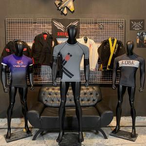 Rashguard pour hommes jiu jitsu kimono à manches longues Rash Guard Fight Wear Compression Full Printing Boxing Shirt MMA Bjj Rash Guards - Product Image 5