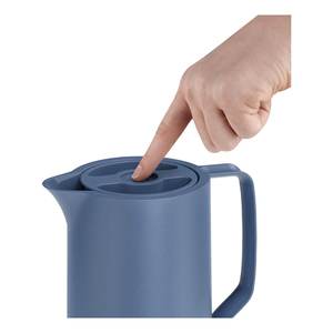 Jarra Térmica de Vidrio EMSA (1 Litro) Quick Press MOTIVA Azul 600636, Vaso de Acero Inoxidable - Product Image 2