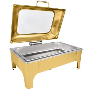 Moderno y Lujoso Servidor de Comida Aislado con Tapa de Acabado Premium, Diseñado para la Mesa del Comedor, Buffet, Presentación de Comidas de Alta Gama - Product Image 1