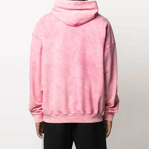 Top Rang Custom Made Acid Wash Pullover Hoodie 100% algodón Unisex Casual Winter Street Wear Plain Dyed - Product Image 3