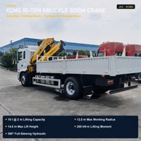 Camion grue articulée JAC 4x2 XCMC SQZ160 de 8 tonnes, grue de camion à bras pliant hydraulique pour la construction