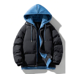 Chaqueta Acolchada de Invierno para Hombre, Cuello Redondo, Color Sólido, Personalizable, de la Mejor Calidad, Promocional, de Moda, Tejido de Poliéster/Algodón - Product Image 1