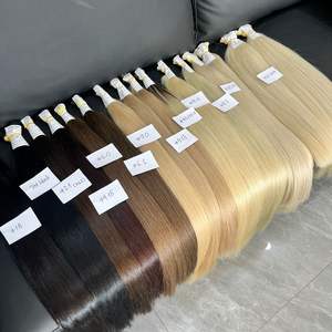 Venta al por mayor 2,1 extensiones de cabello virgen brasileño 100 gramos cutícula alineada color natural suave para Navidad - Product Image 2