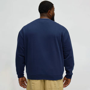 Sudadera de lana de manga larga ligera de Color sólido 300G 100% algodón poliéster espacios en blanco venta al por mayor logotipo impreso para primavera - Product Image 3