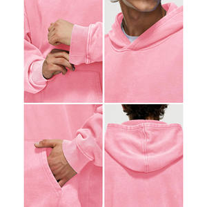 Pull à capuche vintage unisexe avec logo de créateur en vrac et en vrac sweats à capuche pour hommes noir vierge poids lourd délavé à l'acide surdimensionné personnalisé - Product Image 6