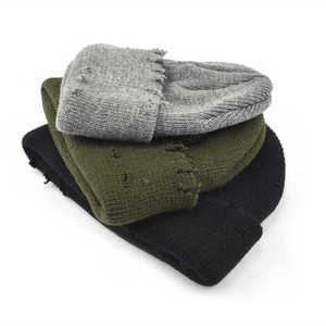 Superbe vente en gros Protection des oreilles à la mode de haute qualité Casquette crâne en acrylique pour hommes Bonnet d'hiver tricoté chaud et personnalisé - Product Image 5