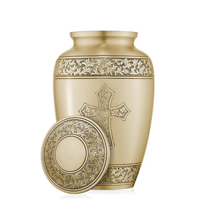Urne de crémation en aluminium pour cendres humaines Urnes en laiton pour cendres humaines disponibles à un prix d'usine - Product Image 1