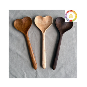 ชุดช้อนไม้สำหรับห้องครัวงานหัตถกรรมจากเวียดนามวัสดุธรรมชาติสำหรับใช้ประจำวันราคาไม่แพงจำนวนมาก - Product Image 1