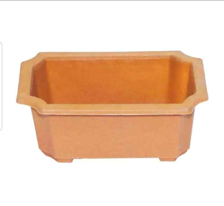 Unique Rectangular Design, Durable Flowerpot, Bonsai Garden Use